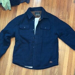 Navy Blue Jacket with Sherpa Lining